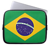 Flagge Brasiliens Laptopschutzhülle (Vorderseite)