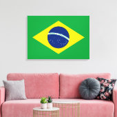 Flagge Brasiliens Leinwanddruck (Insitu (Wohnzimmer))