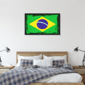 Flagge Brasiliens Leinwanddruck (Insitu (Schlafzimmer))