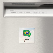 Flagge Brasiliens Magnet (In Situ (Geschirrspüler))