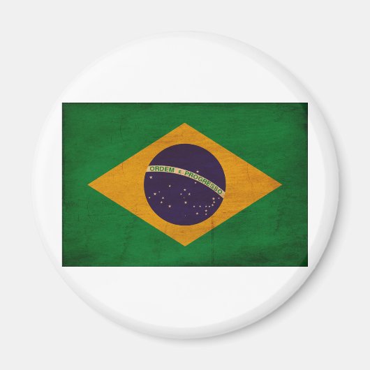 Flagge Brasiliens Magnet (Vorne)