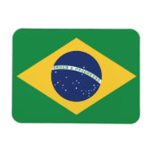 Flagge Brasiliens Magnet (Horizontal)