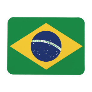 Flagge Brasiliens Magnet
