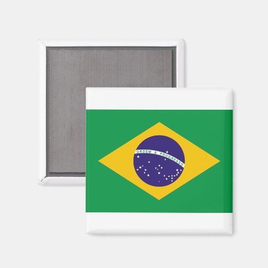 Flagge Brasiliens Magnet (Vorderseite/Rückseite)