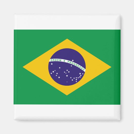 Flagge Brasiliens Magnet (Vorne)