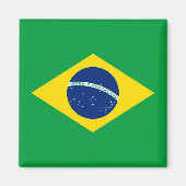 Flagge Brasiliens Magnet (Vorne)