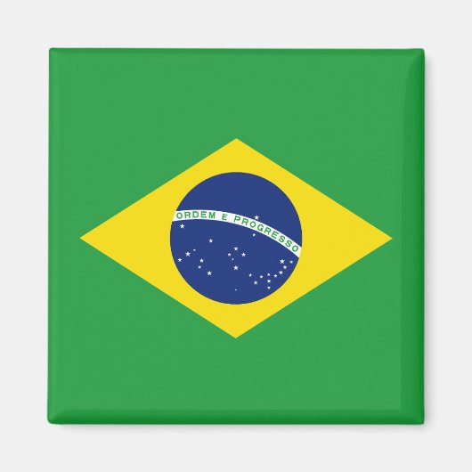 Flagge Brasiliens Magnet (Vorne)