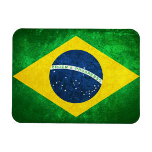 Flagge Brasiliens Magnet