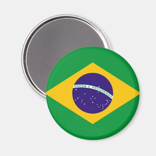 Flagge Brasiliens Magnet (Vorderseite/Rückseite)