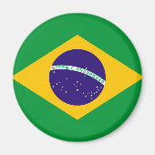 Flagge Brasiliens Magnet (Vorne)