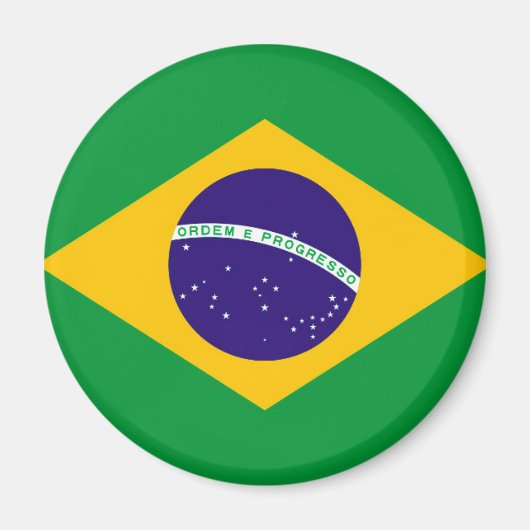 Flagge Brasiliens Magnet (Vorne)