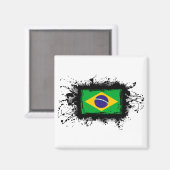 Flagge Brasiliens Magnet (Vorderseite/Rückseite)
