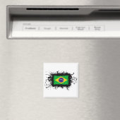 Flagge Brasiliens Magnet (In Situ (Geschirrspüler))