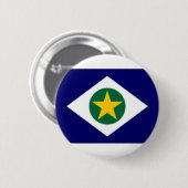Flagge Brasiliens Mato Grosso Button (Vorne & Hinten)