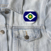 Flagge Brasiliens Mato Grosso Button (Beispiel)