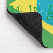 Flagge Brasiliens Mauspad (Ecke)