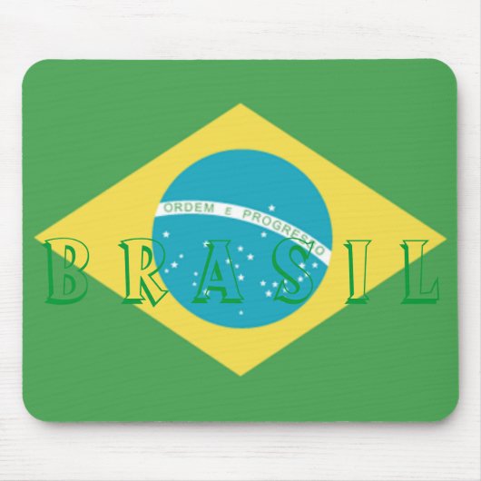 Flagge Brasiliens Mauspad (Vorne)