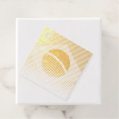 Flagge Brasiliens mit Halftone-Effekt Geschenkanhänger (Mit Box)