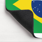 Flagge Brasiliens Mousepad (Ecke)