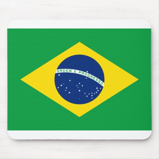 Flagge Brasiliens Mousepad (Vorne)