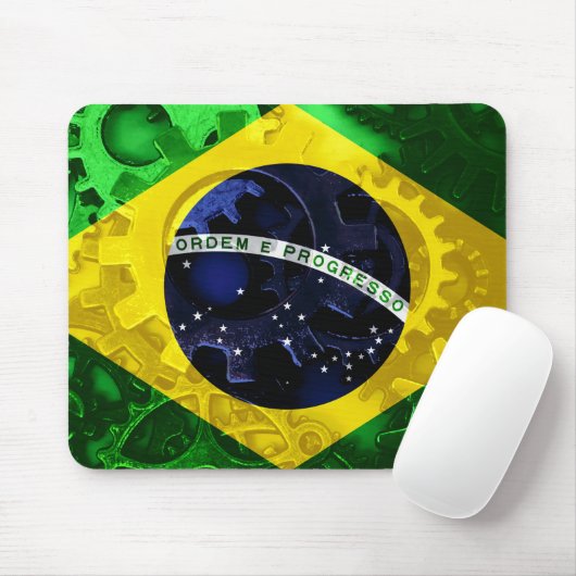 Flagge Brasiliens Mousepad (Mit Mouse)