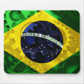 Flagge Brasiliens Mousepad (Vorne)