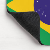 Flagge Brasiliens Mousepad (Ecke)