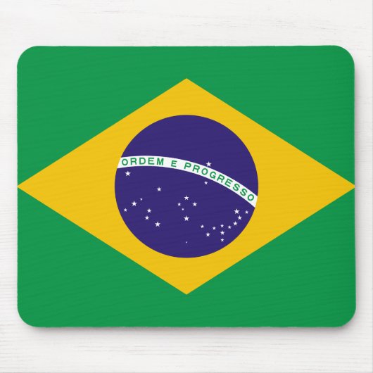 Flagge Brasiliens Mousepad (Vorne)