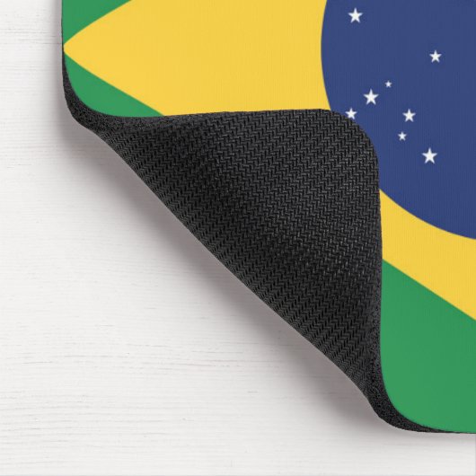 Flagge Brasiliens Mousepad (Ecke)