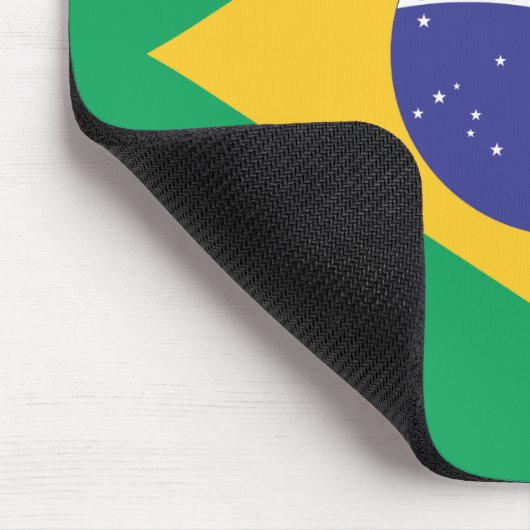 Flagge Brasiliens Mousepad (Ecke)
