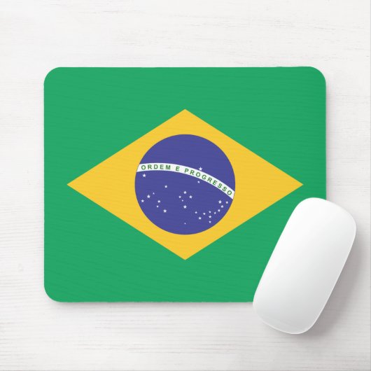 Flagge Brasiliens Mousepad (Mit Mouse)