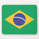 Flagge Brasiliens Mousepad (Vorne)