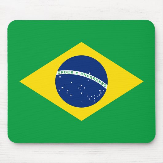Flagge Brasiliens Mousepad (Vorne)