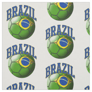 Flagge Brasiliens Muster für den Fußballball Stoff