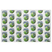 Flagge Brasiliens Muster für den Fußballball Stoff (Fat Quarter (45,7 x 55,9 cm))