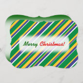 Flagge Brasiliens Muster für Inspirierte Farbstrei Einladung (Vorne/Hinten)