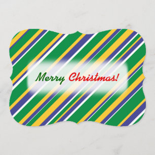 Flagge Brasiliens Muster für Inspirierte Farbstrei Einladung