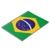 Flagge Brasiliens Notizblock (Linke Seite)