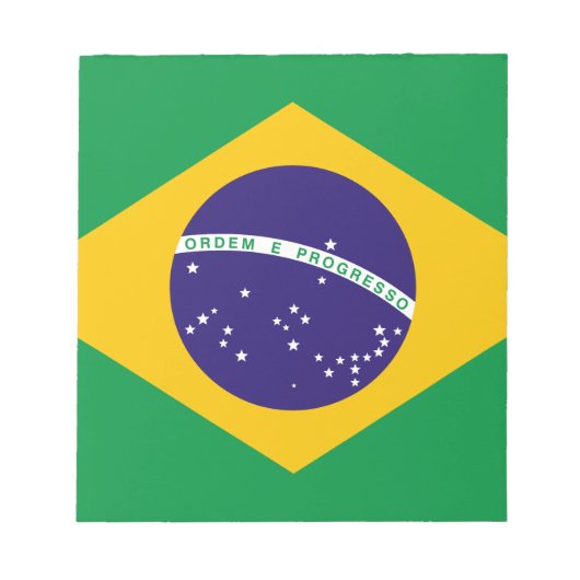 Flagge Brasiliens Notizblock (Vorderseite)