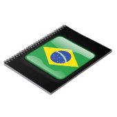 Flagge Brasiliens Notizblock (Linke Seite)