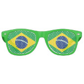 Flagge Brasiliens Partybrille (Vorderseite)