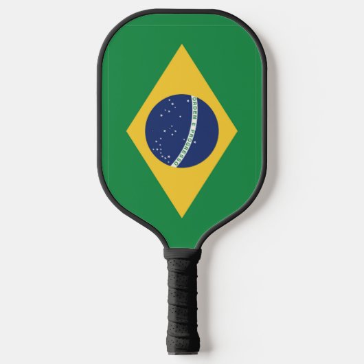 Flagge Brasiliens Pickleball Schläger (Vorderseite)
