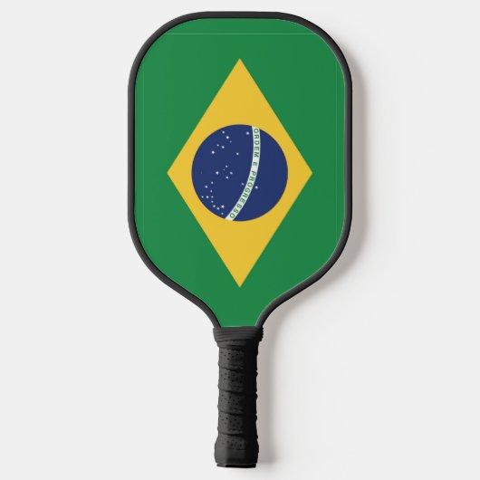 Flagge Brasiliens Pickleball Schläger (Rückseite)