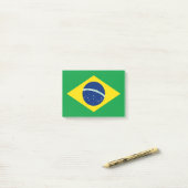 Flagge Brasiliens Post-it Klebezettel (Auf Schreibtisch)