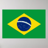 Flagge Brasiliens Poster (Vorne)
