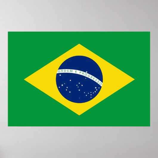 Flagge Brasiliens Poster (Vorne)