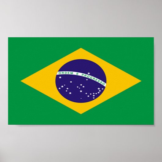 Flagge Brasiliens Poster (Vorne)