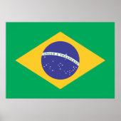 Flagge Brasiliens Poster (Vorne)