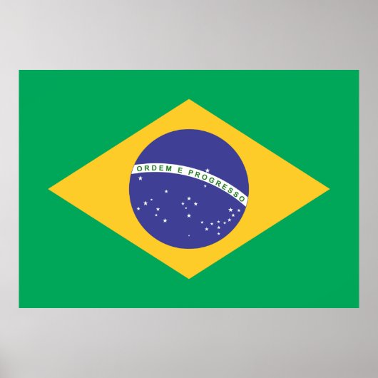 Flagge Brasiliens Poster (Vorne)