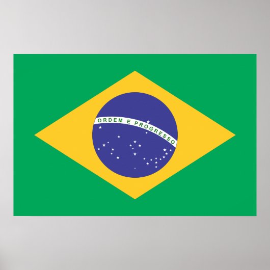 Flagge Brasiliens Poster (Vorne)